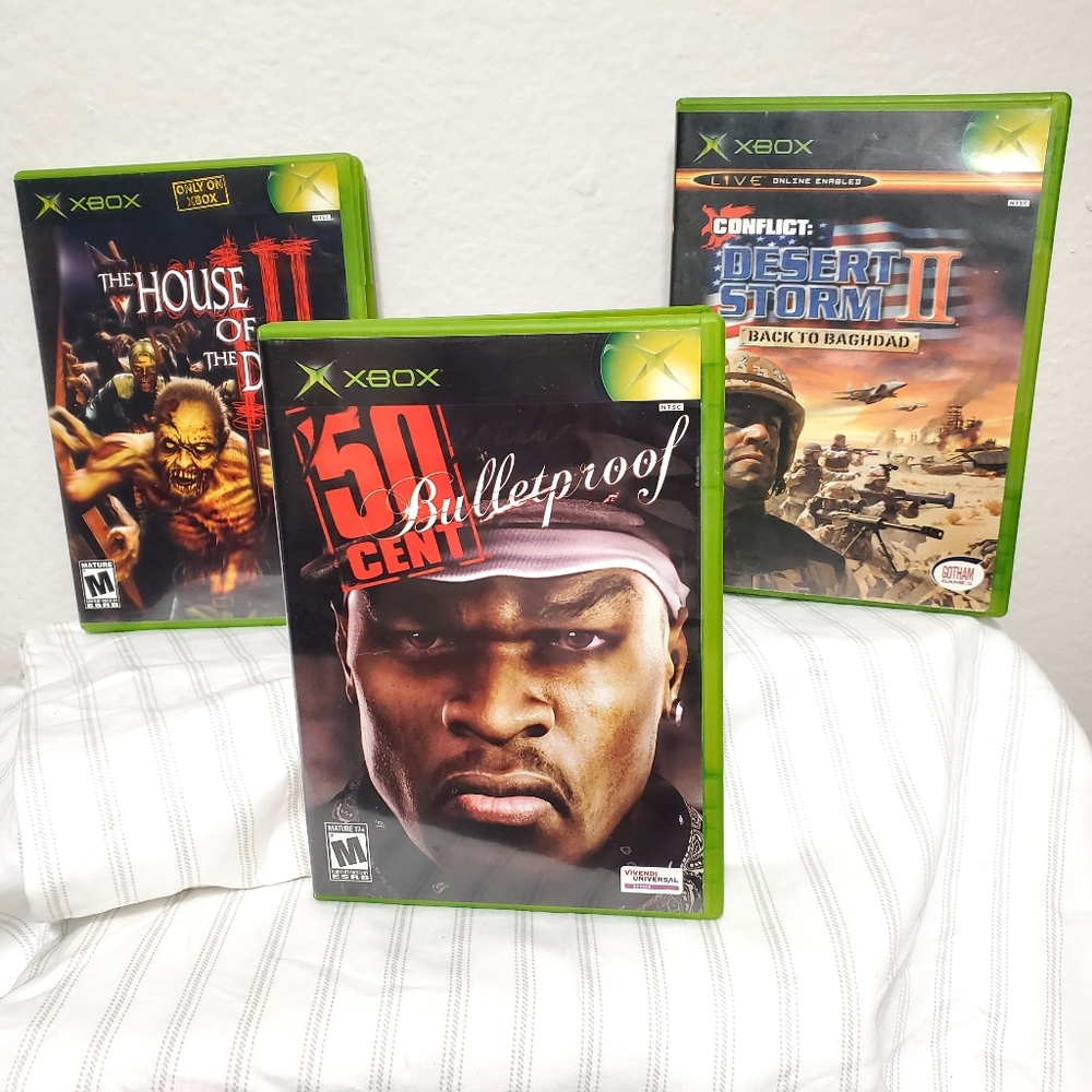 XBOX: 50Cents Bulletproof. Conflict Desert Storm II. House of the Dead